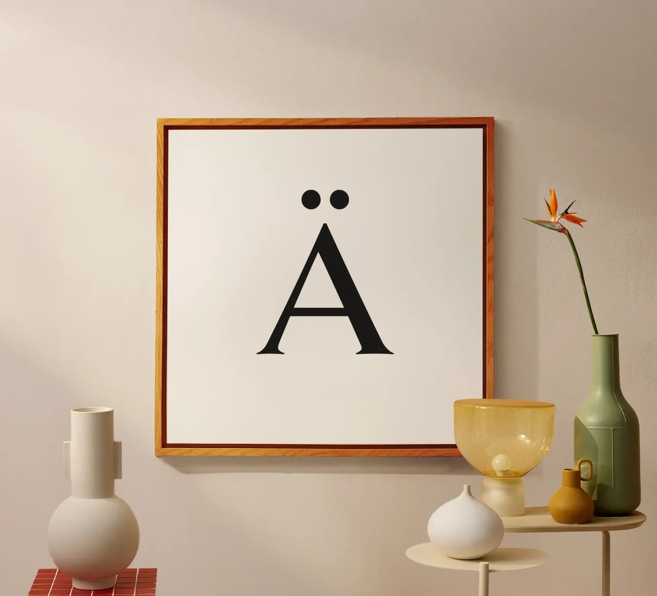 Lettera Ä plexiglass da Katja Stehle Design