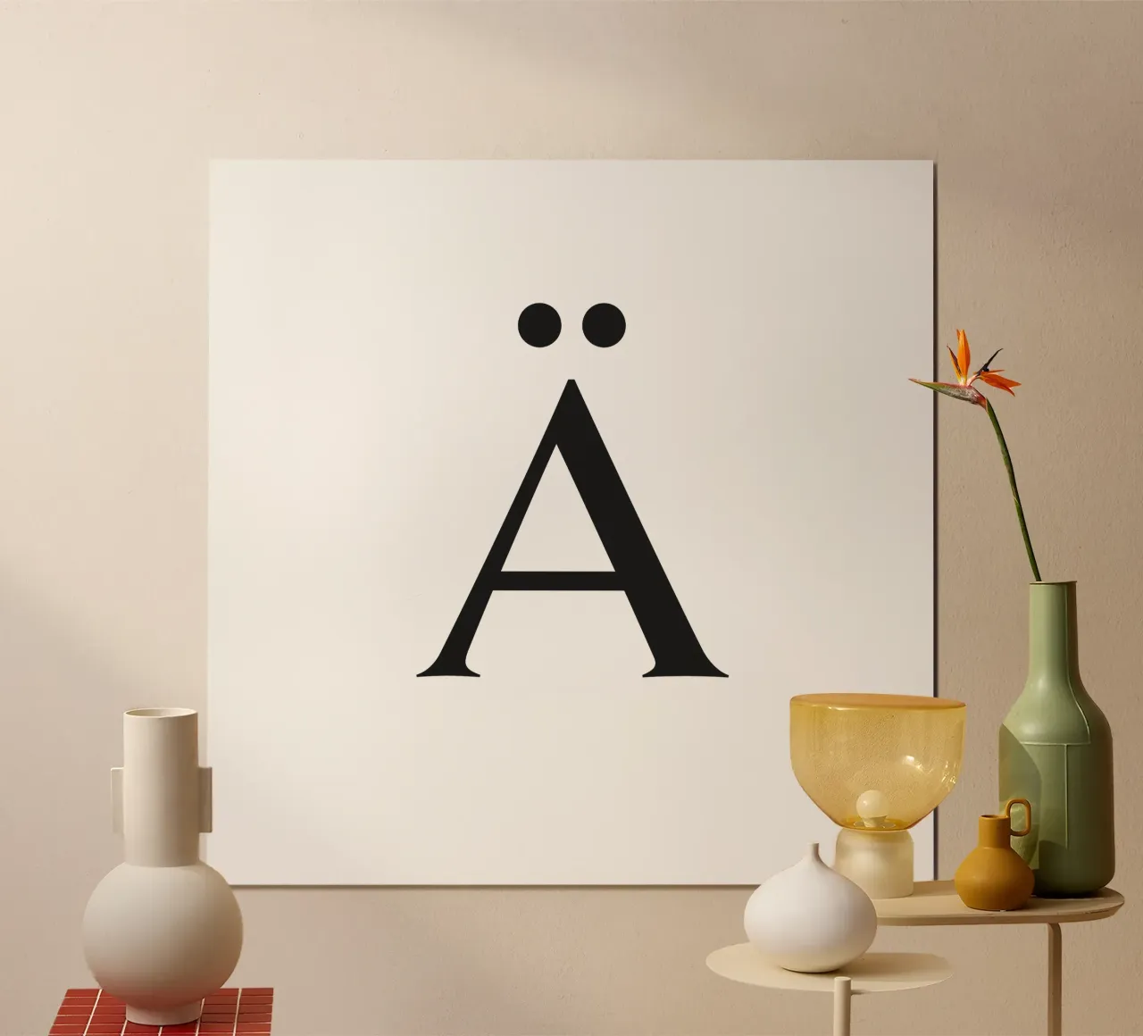 Lettera Ä poster da Katja Stehle Design