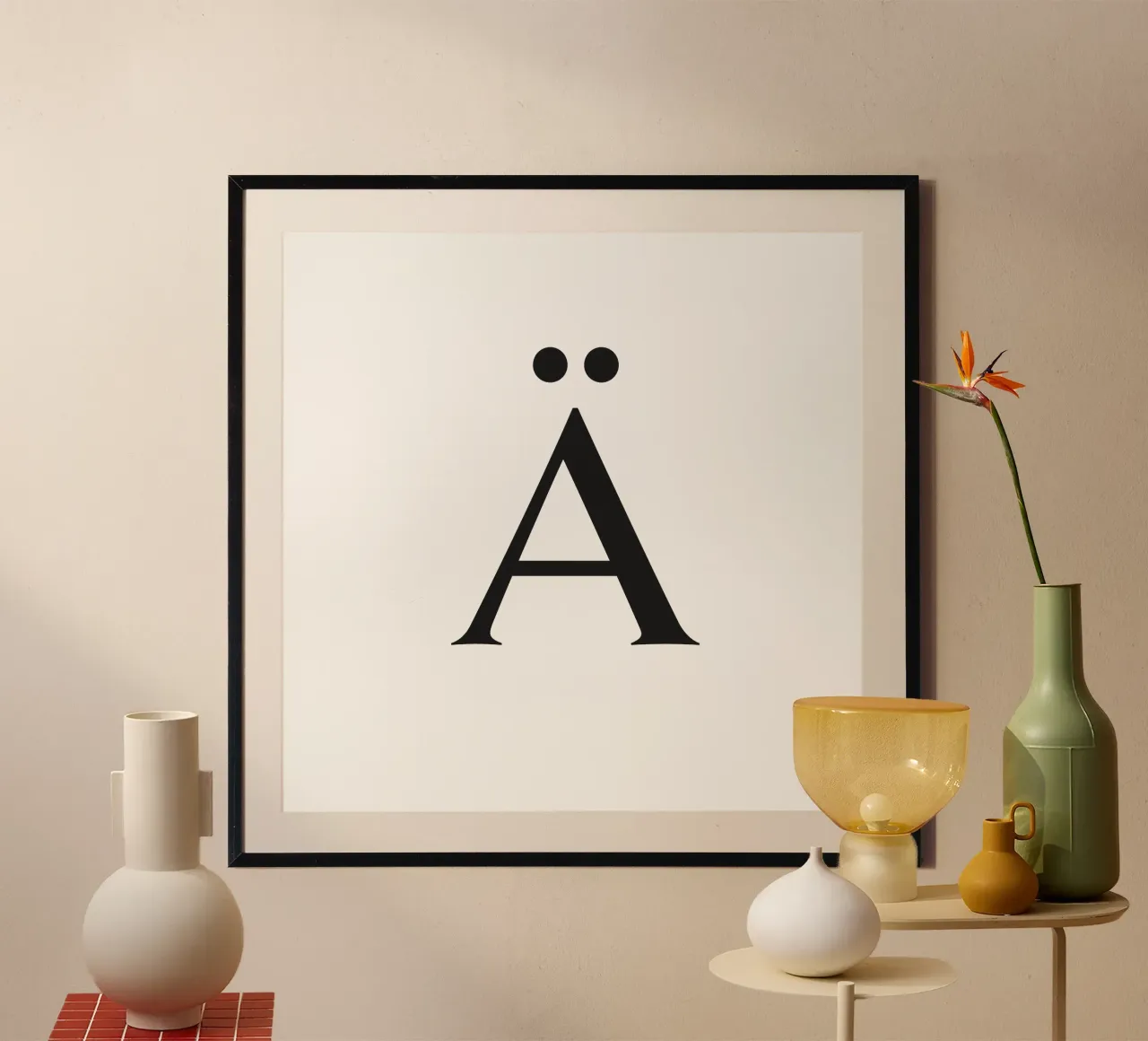 Lettera Ä poster da Katja Stehle Design