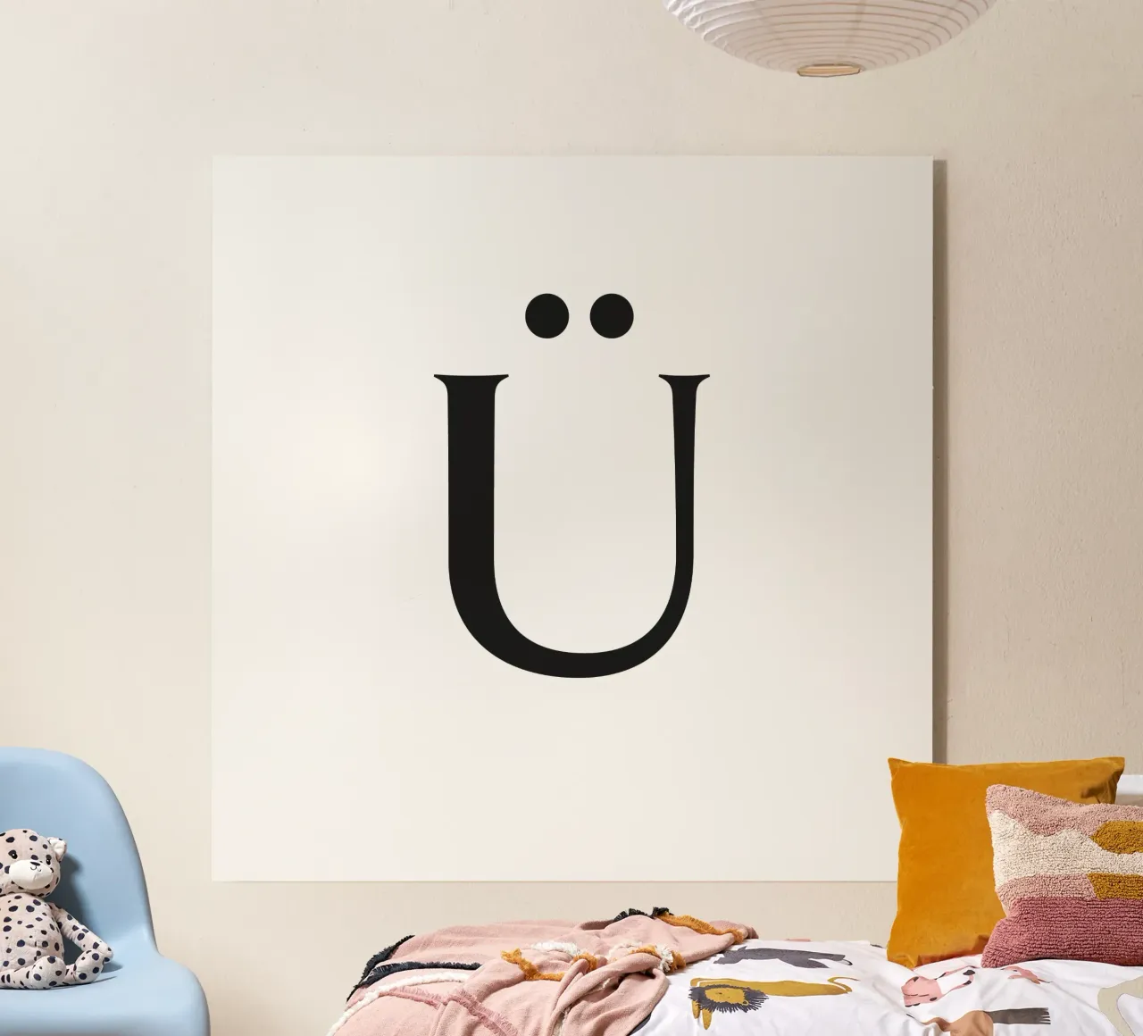 Lettera Ü plexiglass da Katja Stehle Design