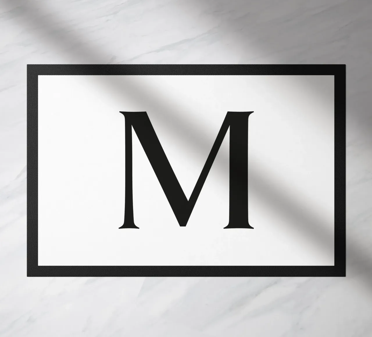 Buchstabe M Fußmatte von Katja Stehle Design