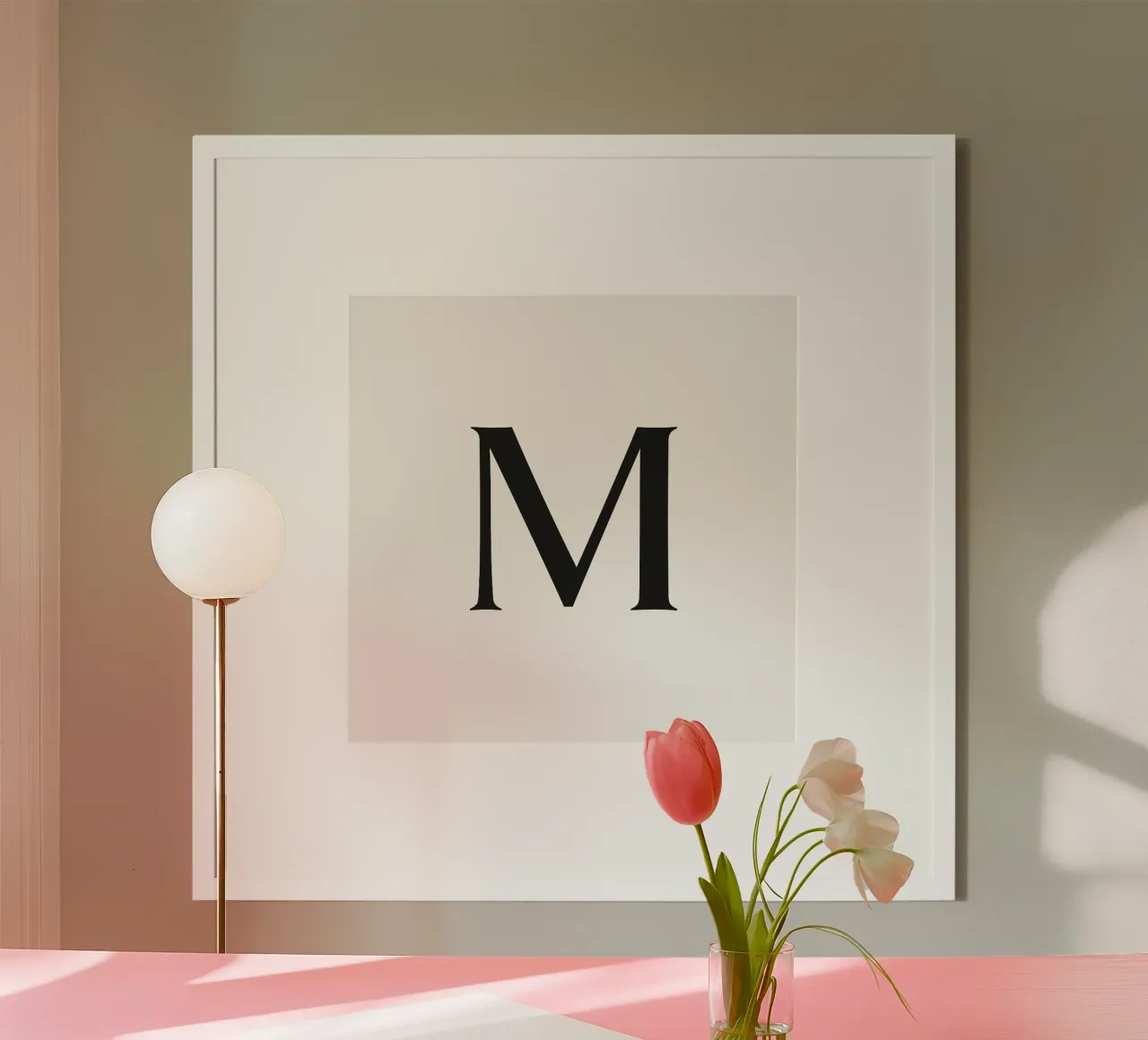 Buchstabe M Poster von Katja Stehle Design