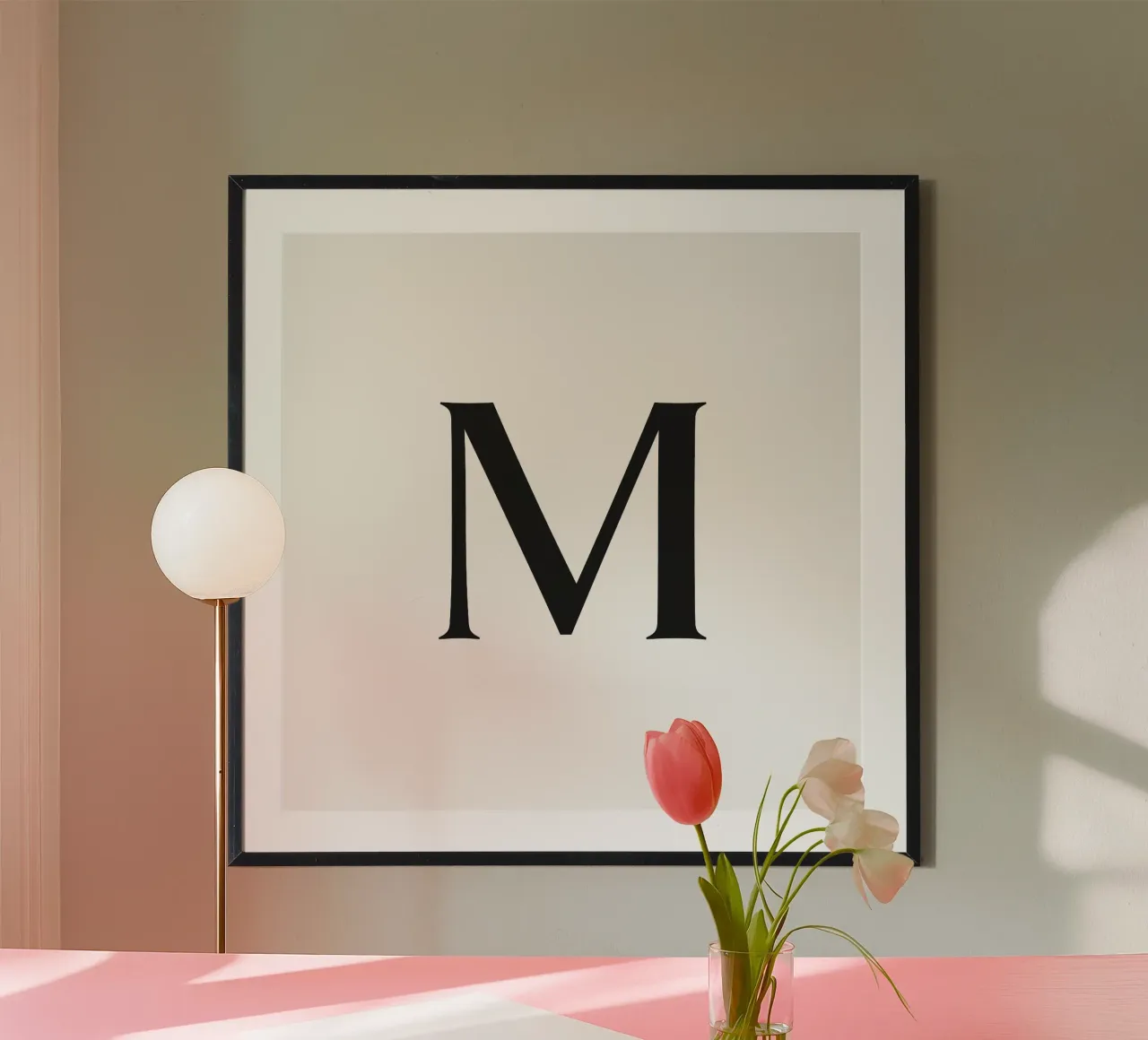 Buchstabe M Poster von Katja Stehle Design