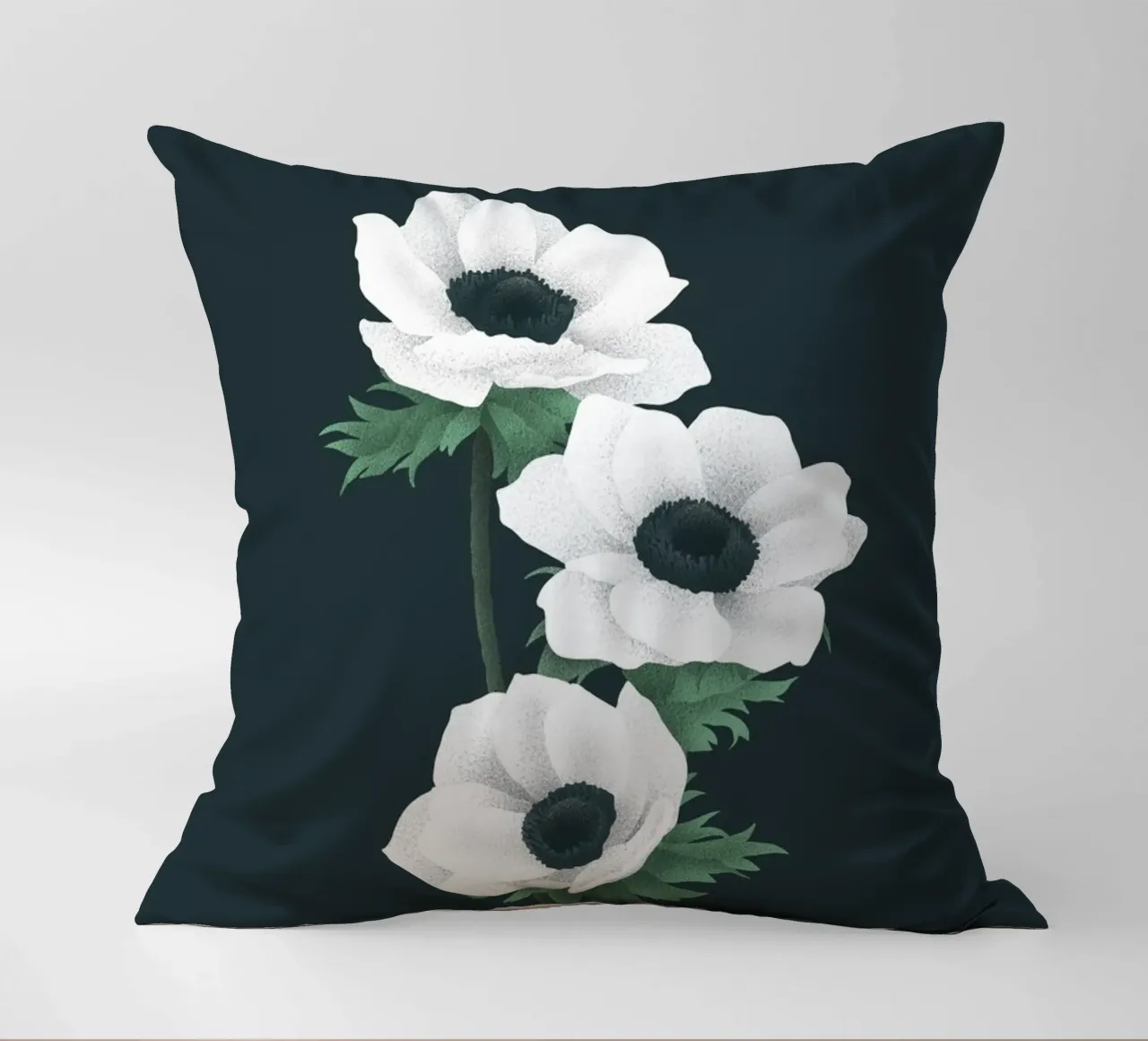 Anemoni bianchi cuscino da Katja Stehle Design
