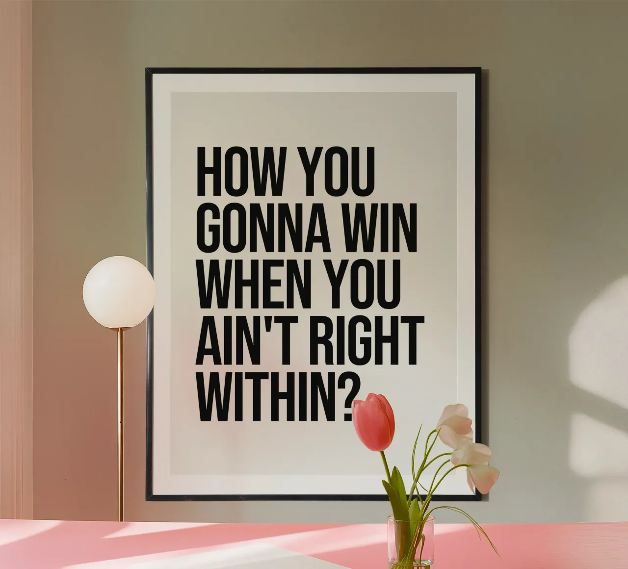 How You Gonna Win quote carta hahnemühle da Paigaam Studio