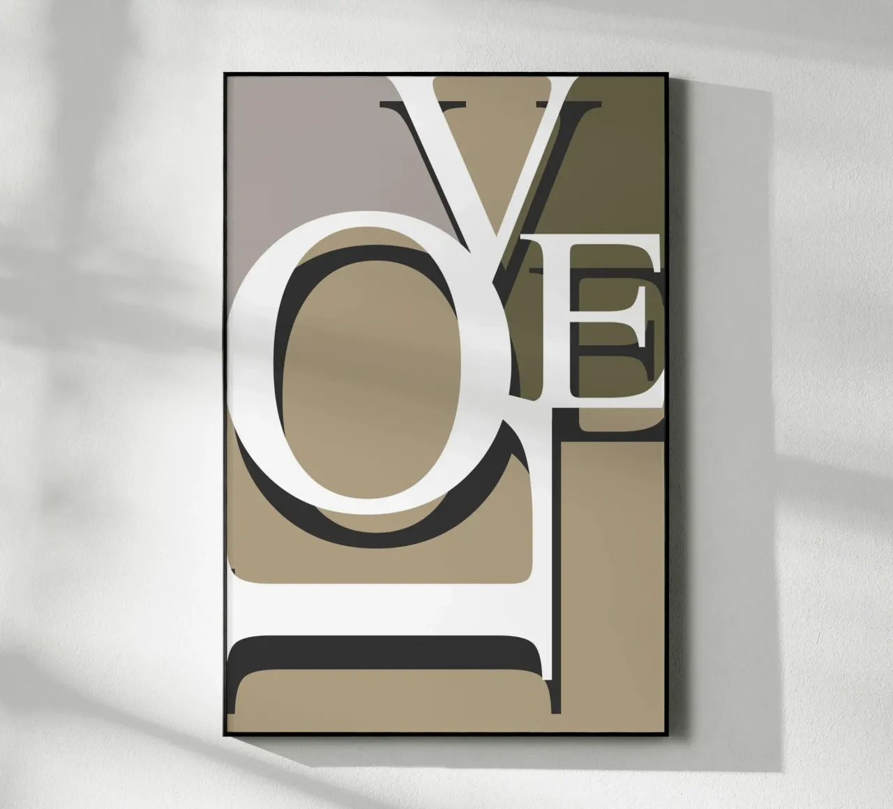 Love Typography plexiglass da KHouse Studio