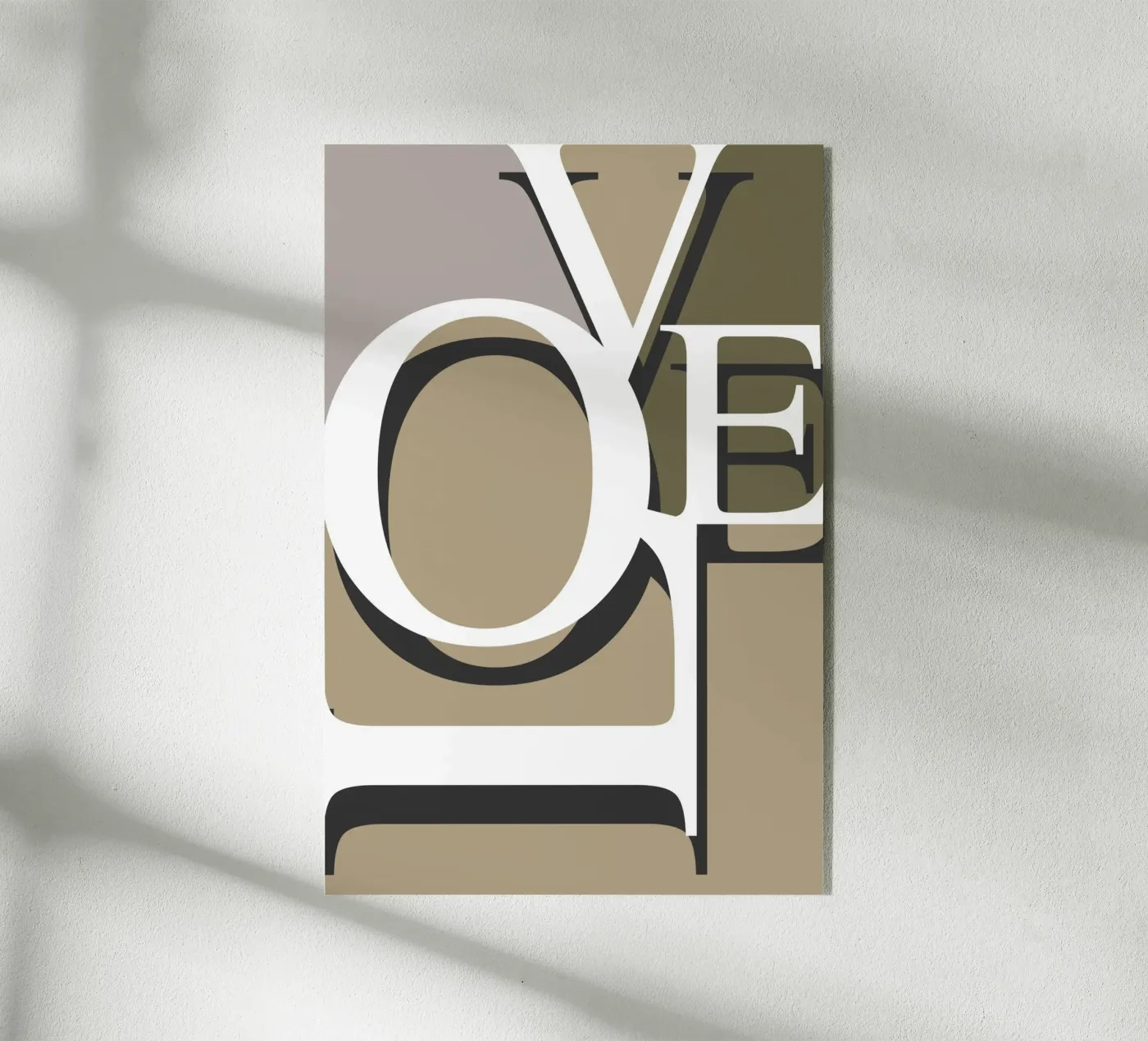 Love Typography plexiglass da KHouse Studio