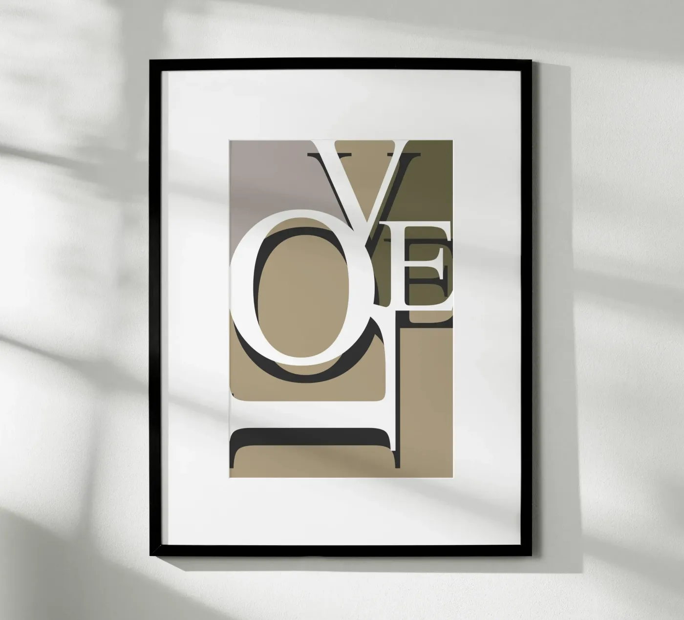 Love Typography poster da KHouse Studio