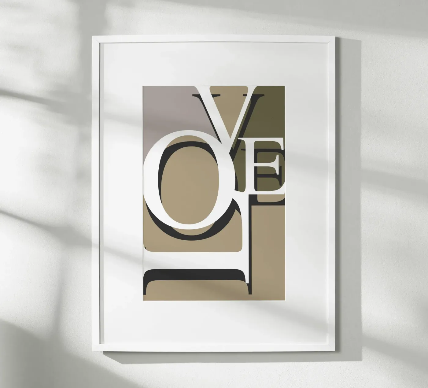 Love Typography poster da KHouse Studio