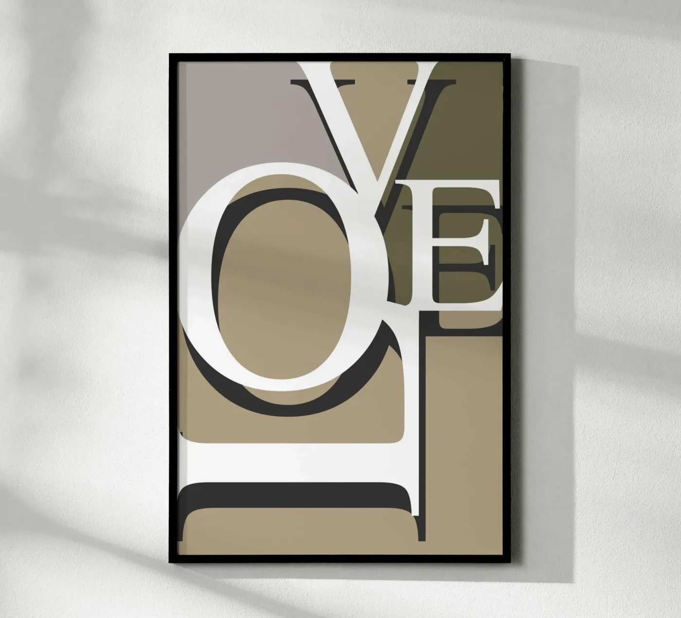 Love Typography poster da KHouse Studio