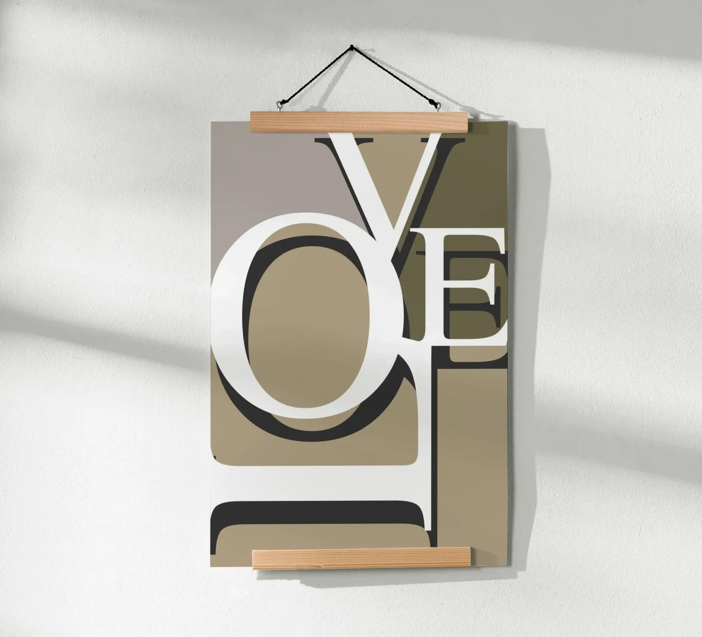 Love Typography poster da KHouse Studio