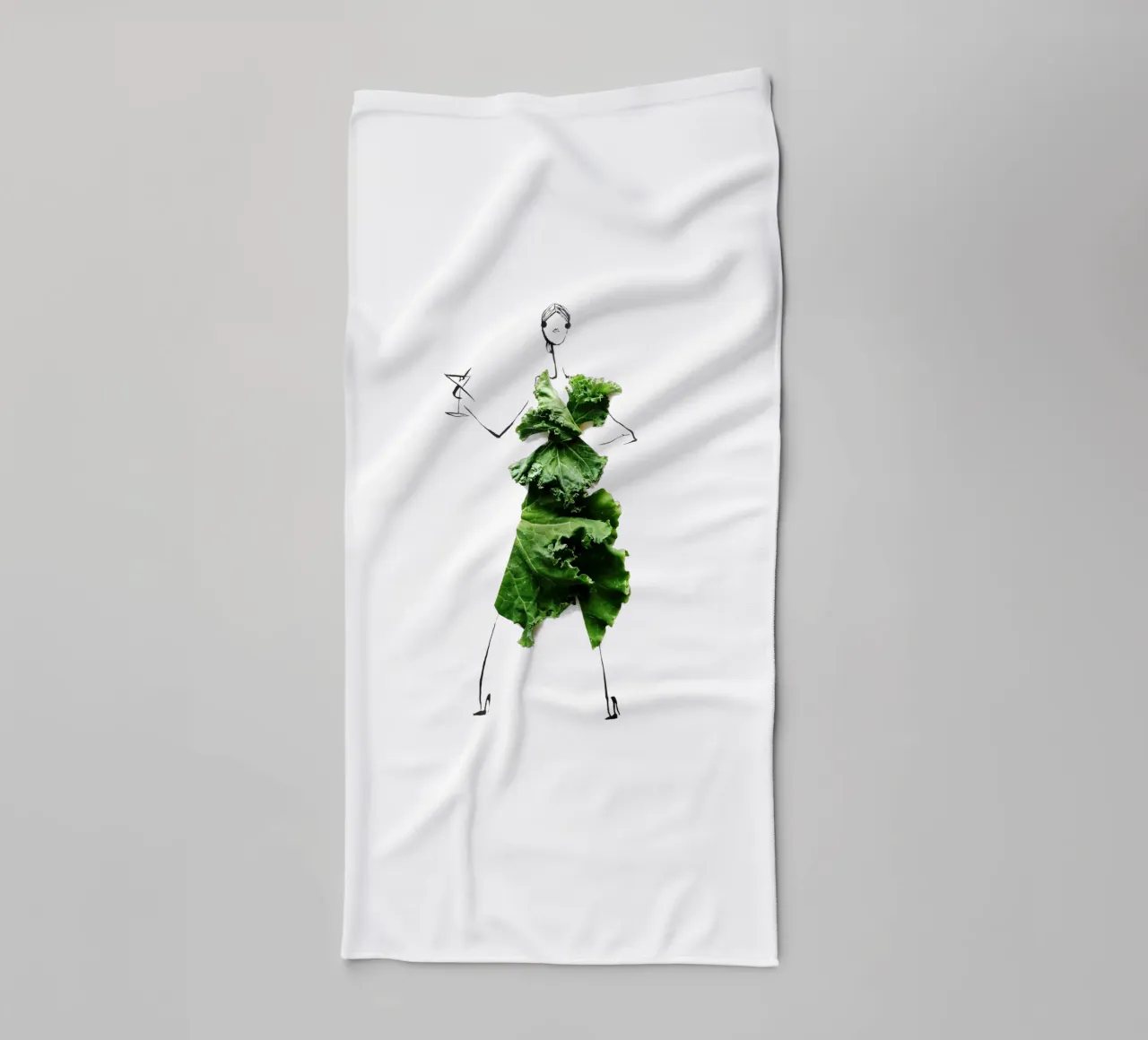 Kale, Cheers asciugamano da bagno da Gretchen Roehrs