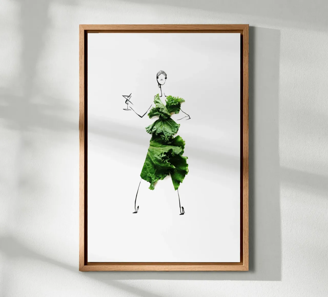 Kale, Cheers tela con Cornice a cassetta da Gretchen Roehrs