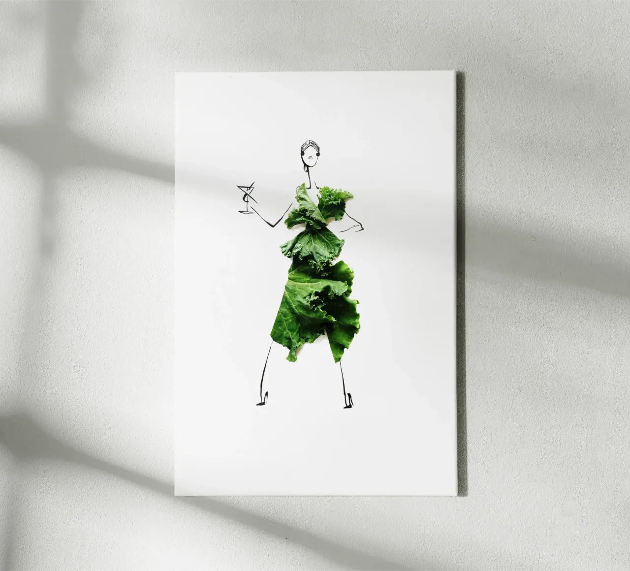 Kale, Cheers tela con Cornice a cassetta da Gretchen Roehrs
