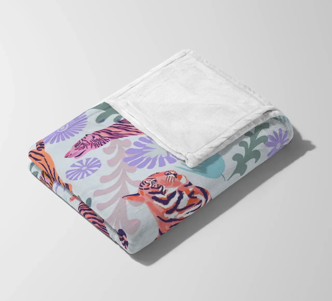 Tigri selvatiche coperta in pile da nina leth