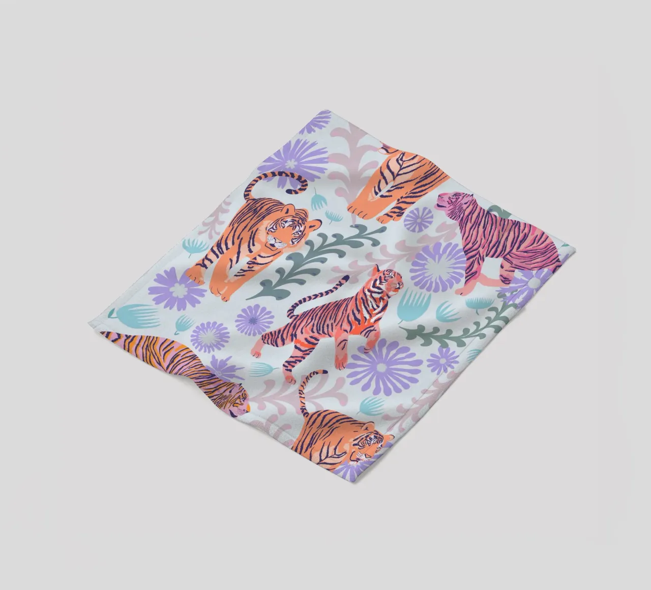 Tigri selvatiche coperta in pile da nina leth