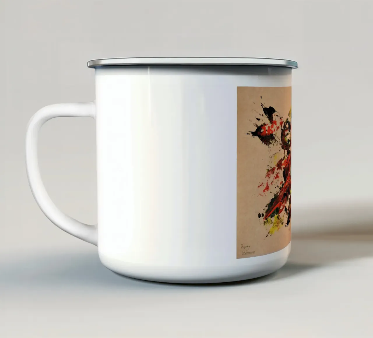 NATURAL STYLE 31 tazza in smalto da Thierry Vobmann Abstract painting