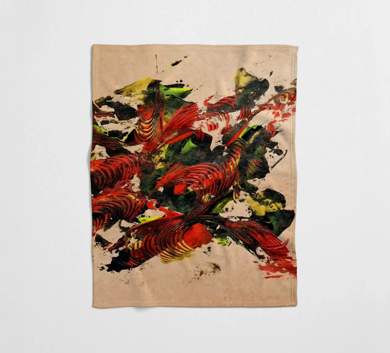NATURAL STYLE 31 coperta in pile da Thierry Vobmann Abstract painting