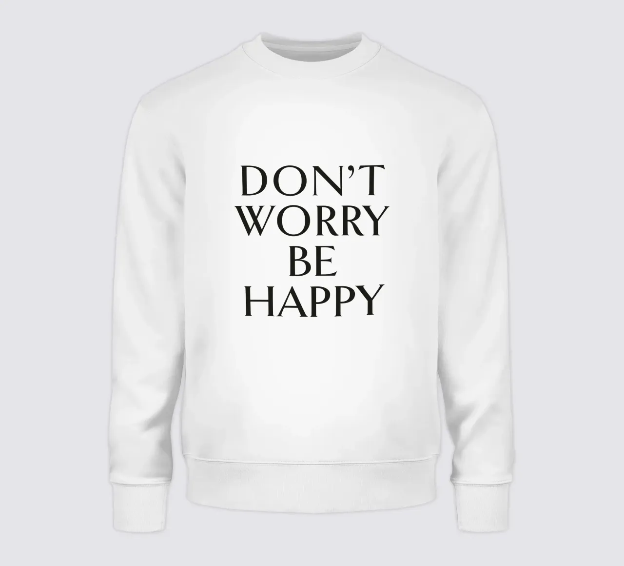 DON'T WORRY BE HAPPY felpa da Katja Stehle Design