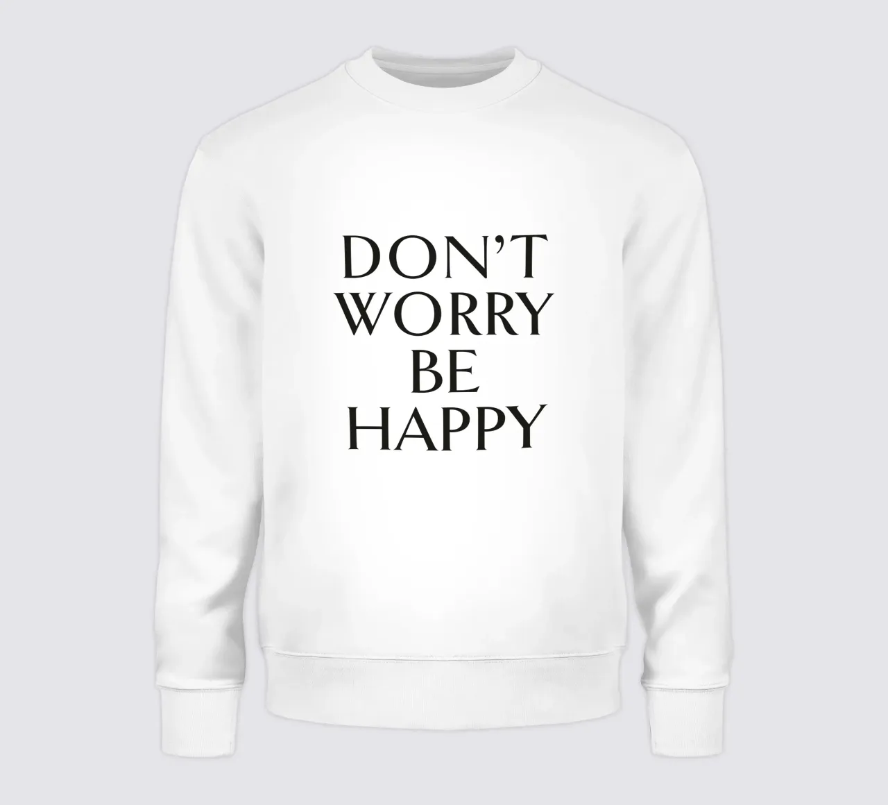 DON'T WORRY BE HAPPY felpa da Katja Stehle Design