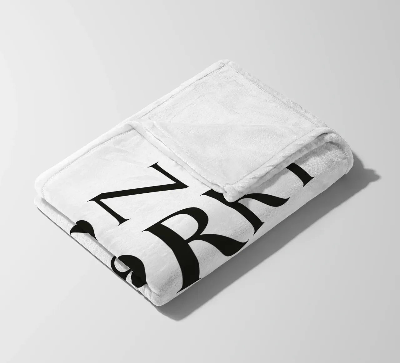 DON'T WORRY BE HAPPY coperta in pile da Katja Stehle Design