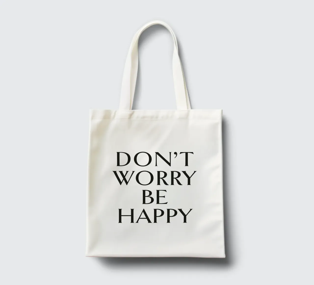 DON'T WORRY BE HAPPY tote bag de Katja Stehle Design