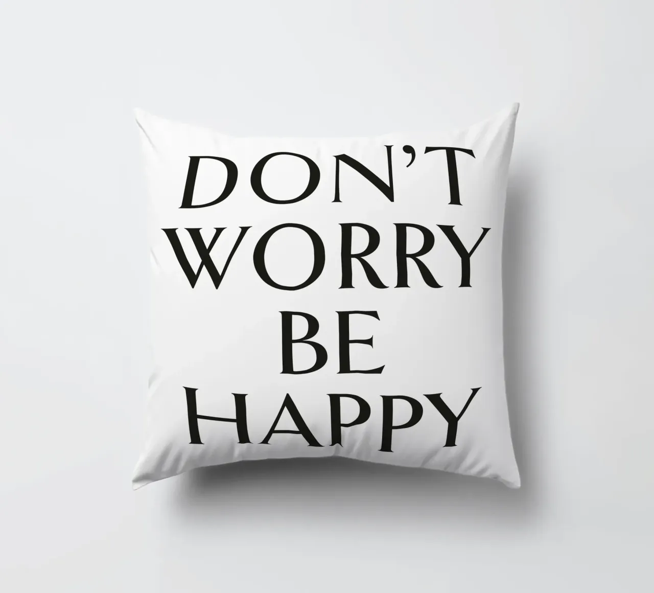DON'T WORRY BE HAPPY cuscino da Katja Stehle Design