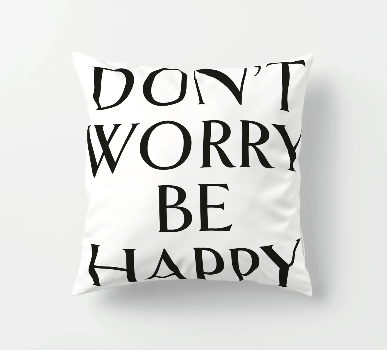 DON'T WORRY BE HAPPY cuscino da Katja Stehle Design