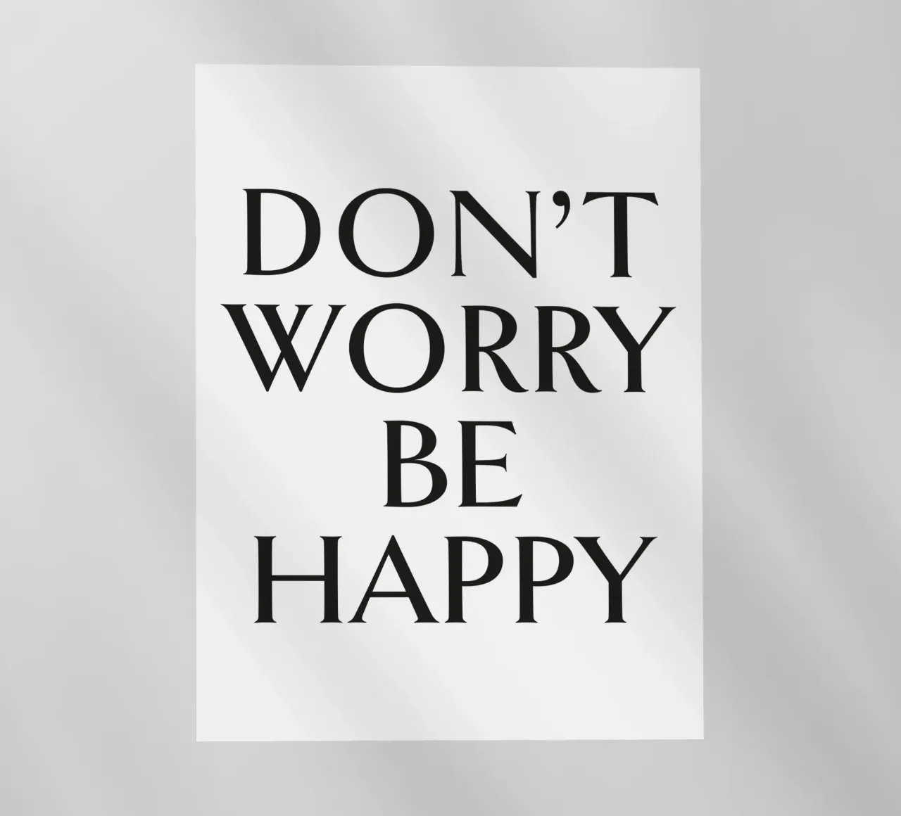 DON'T WORRY BE HAPPY pellicola backlit da Katja Stehle Design
