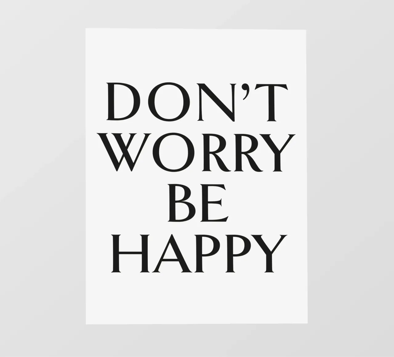 DON'T WORRY BE HAPPY pellicola backlit da Katja Stehle Design
