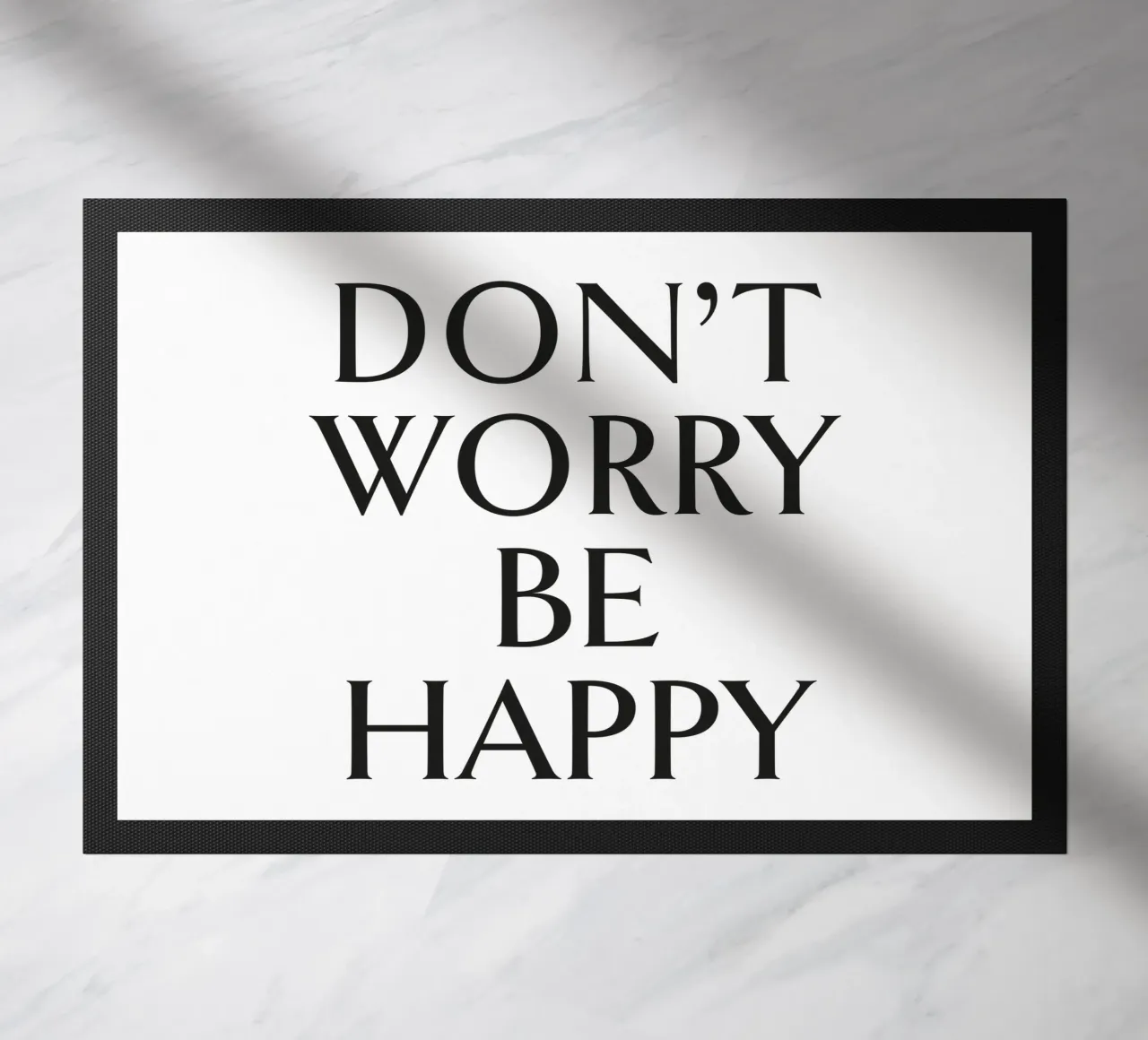 DON'T WORRY BE HAPPY zerbino da Katja Stehle Design