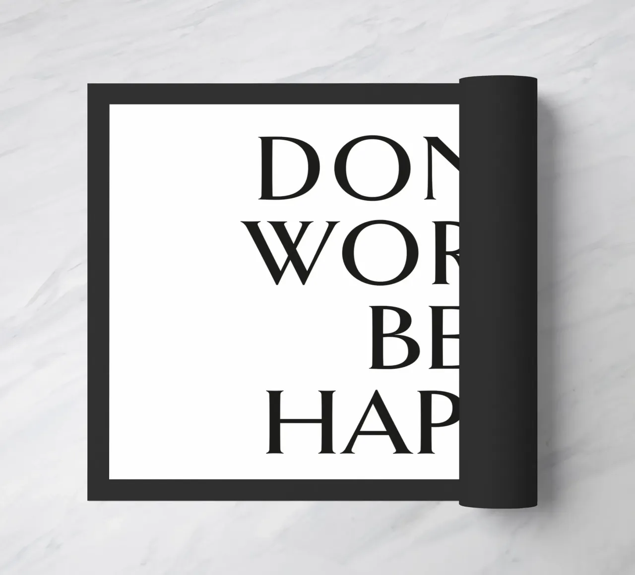 DON'T WORRY BE HAPPY zerbino da Katja Stehle Design