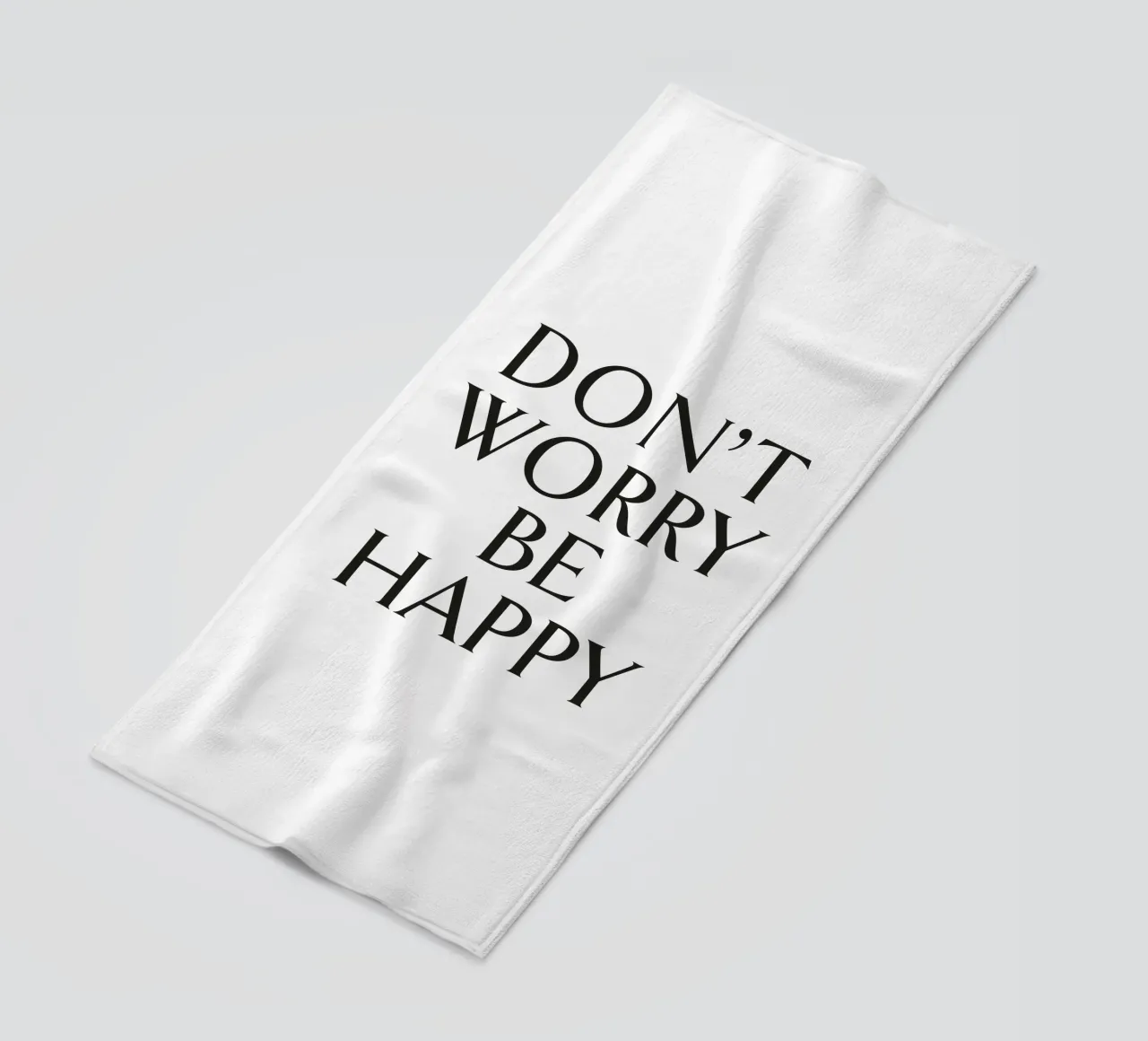 DON'T WORRY BE HAPPY telo mare da Katja Stehle Design