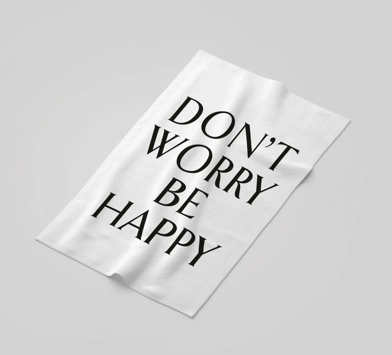 DON'T WORRY BE HAPPY telo mare da Katja Stehle Design