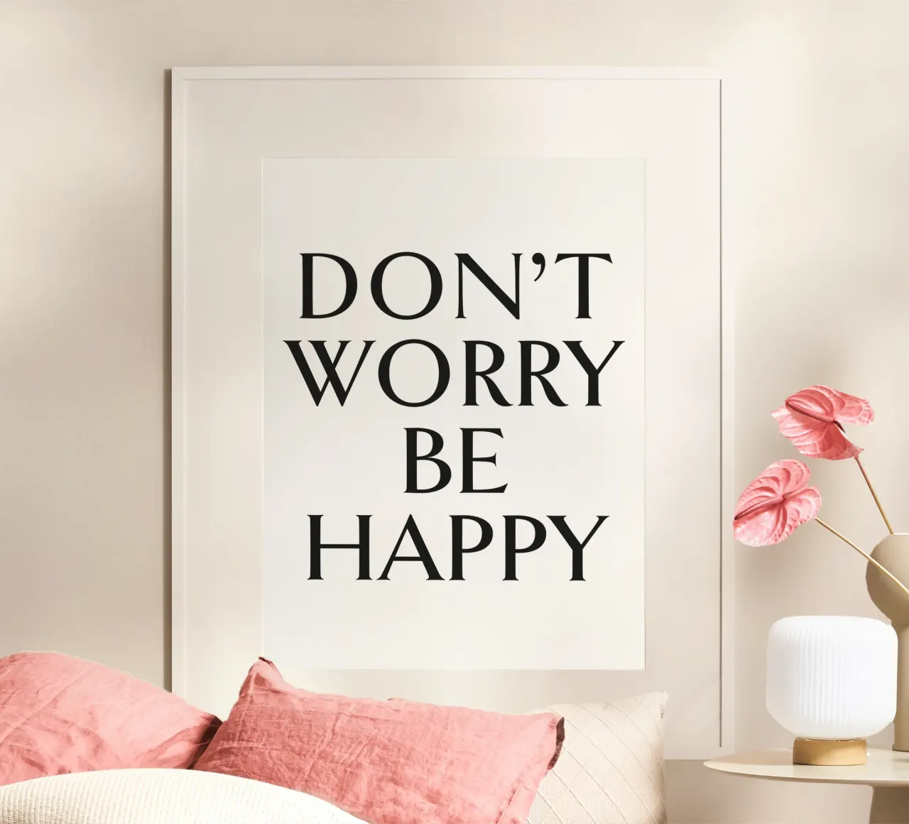 DON'T WORRY BE HAPPY carta hahnemühle da Katja Stehle Design