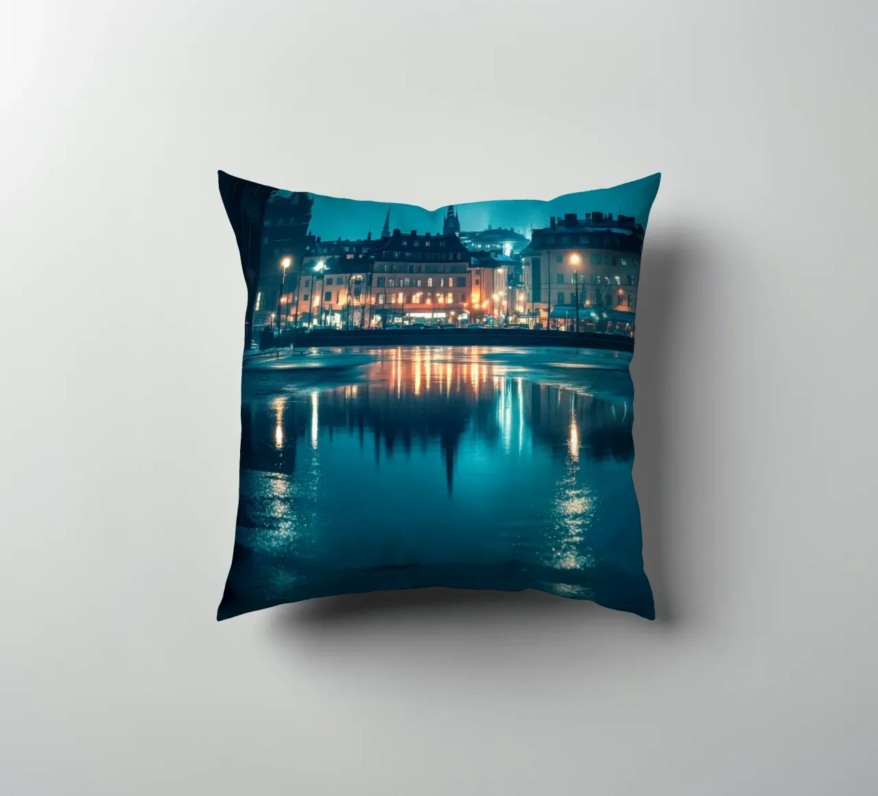 Riflessi luminosi di Stoccolma cuscino da By Night