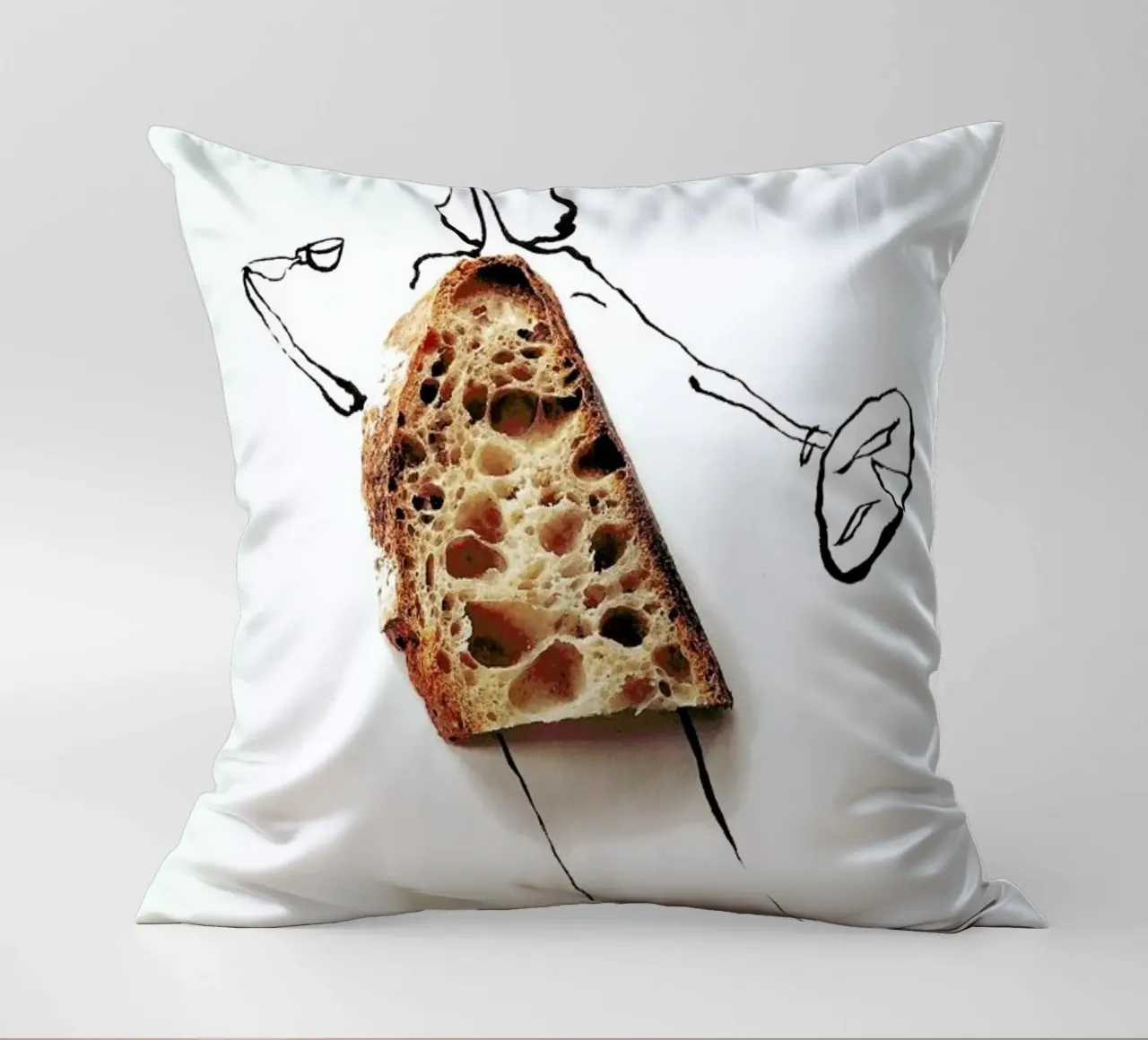 Tartine cuscino da Gretchen Roehrs