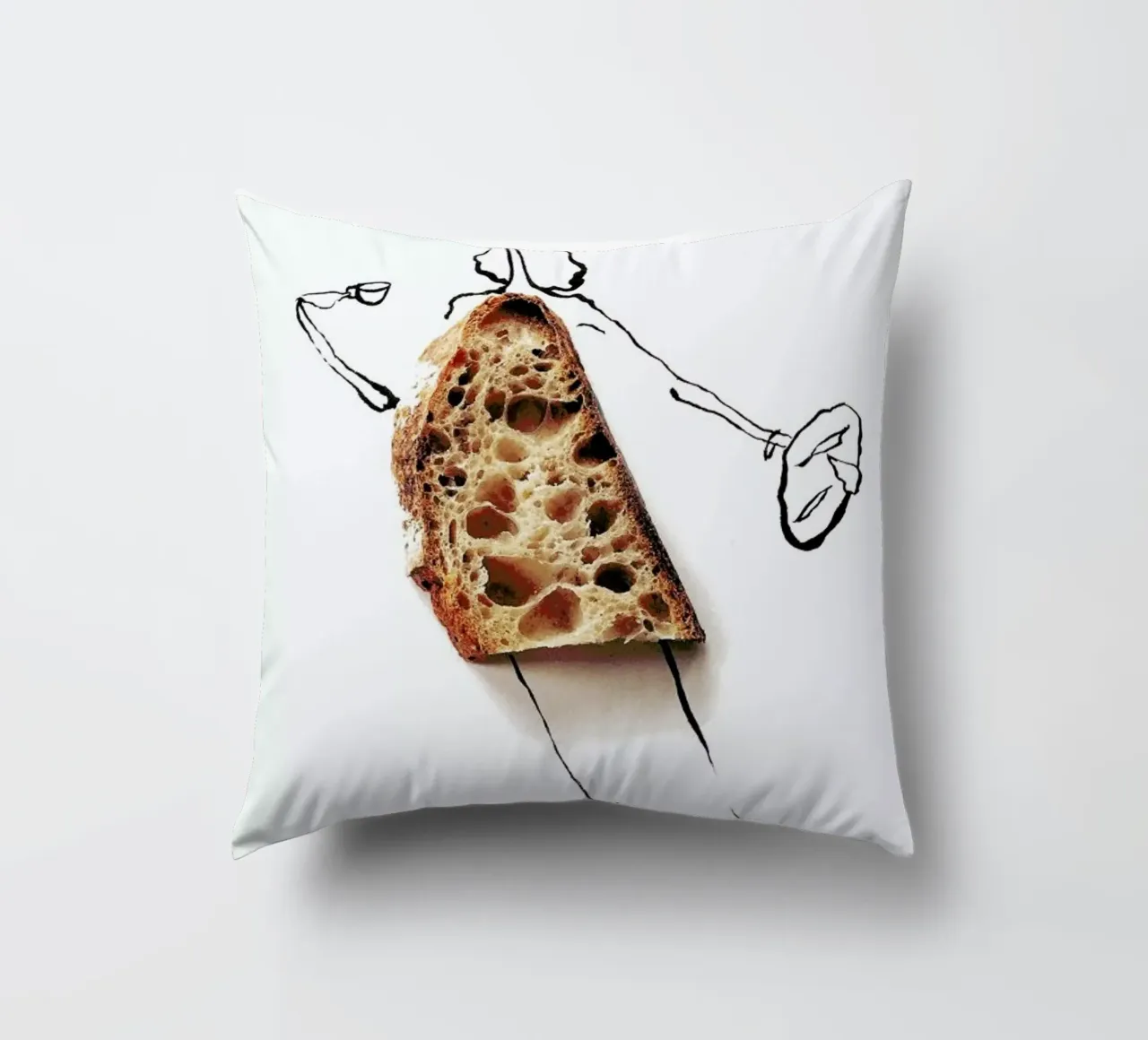 Tartine cuscino da Gretchen Roehrs