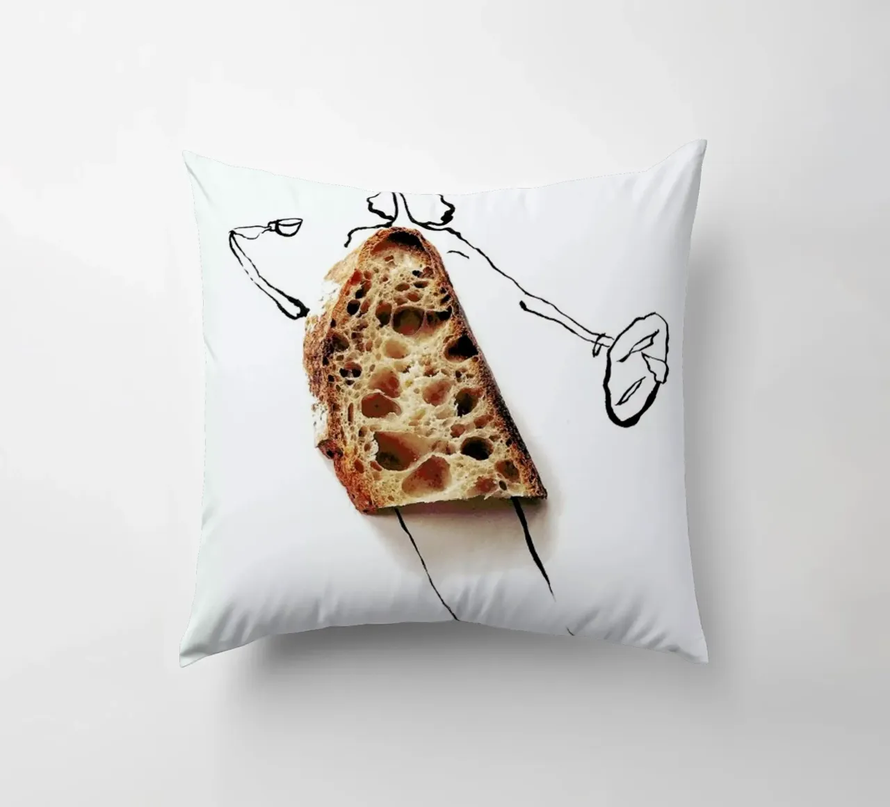 Tartine cuscino da Gretchen Roehrs