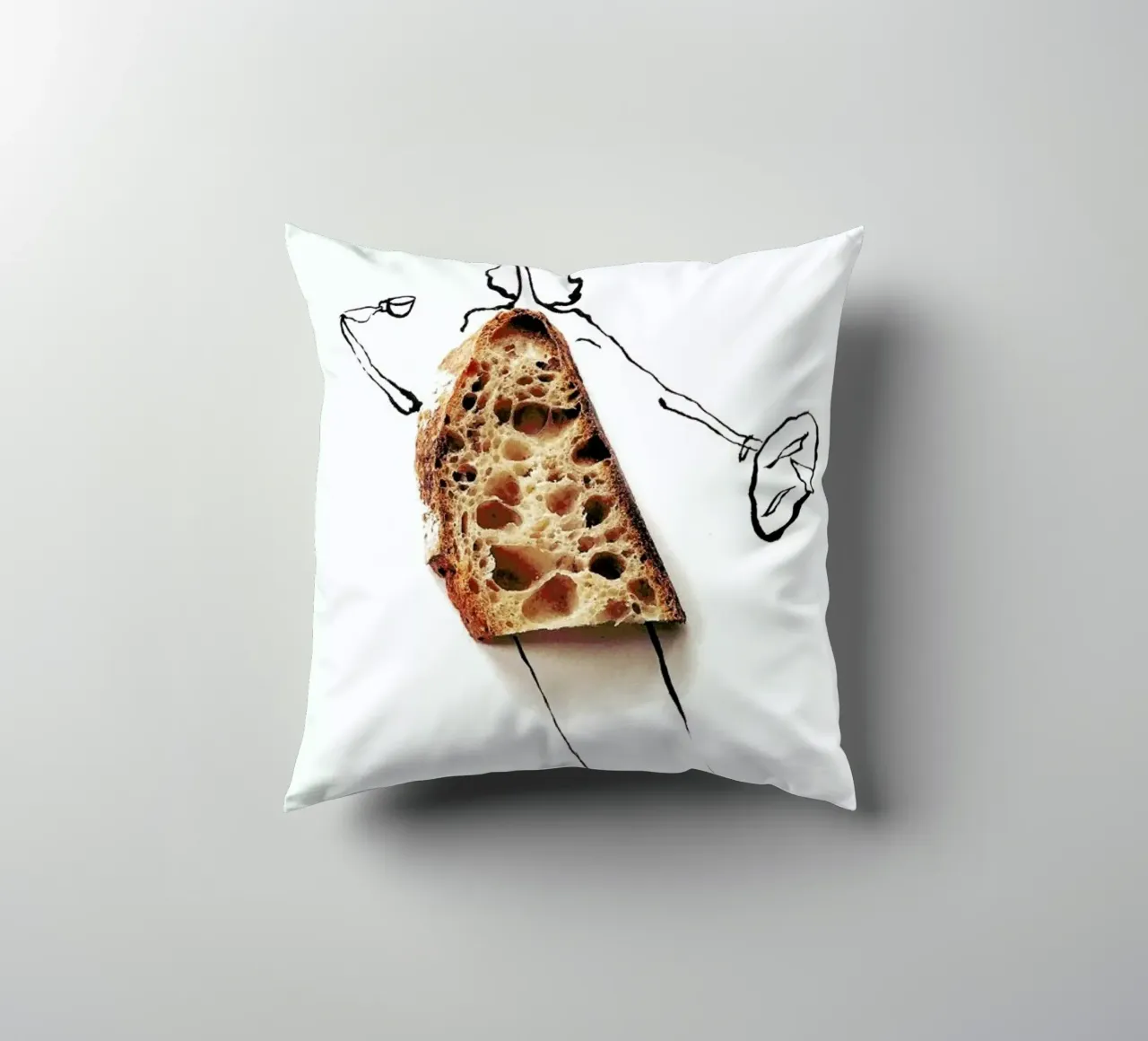 Tartine cuscino da Gretchen Roehrs