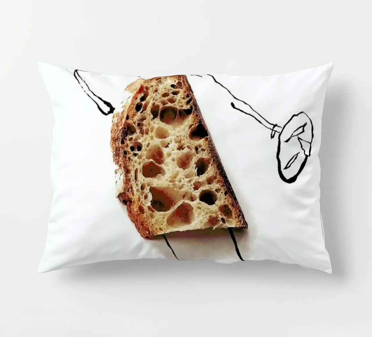 Tartine cuscino da Gretchen Roehrs