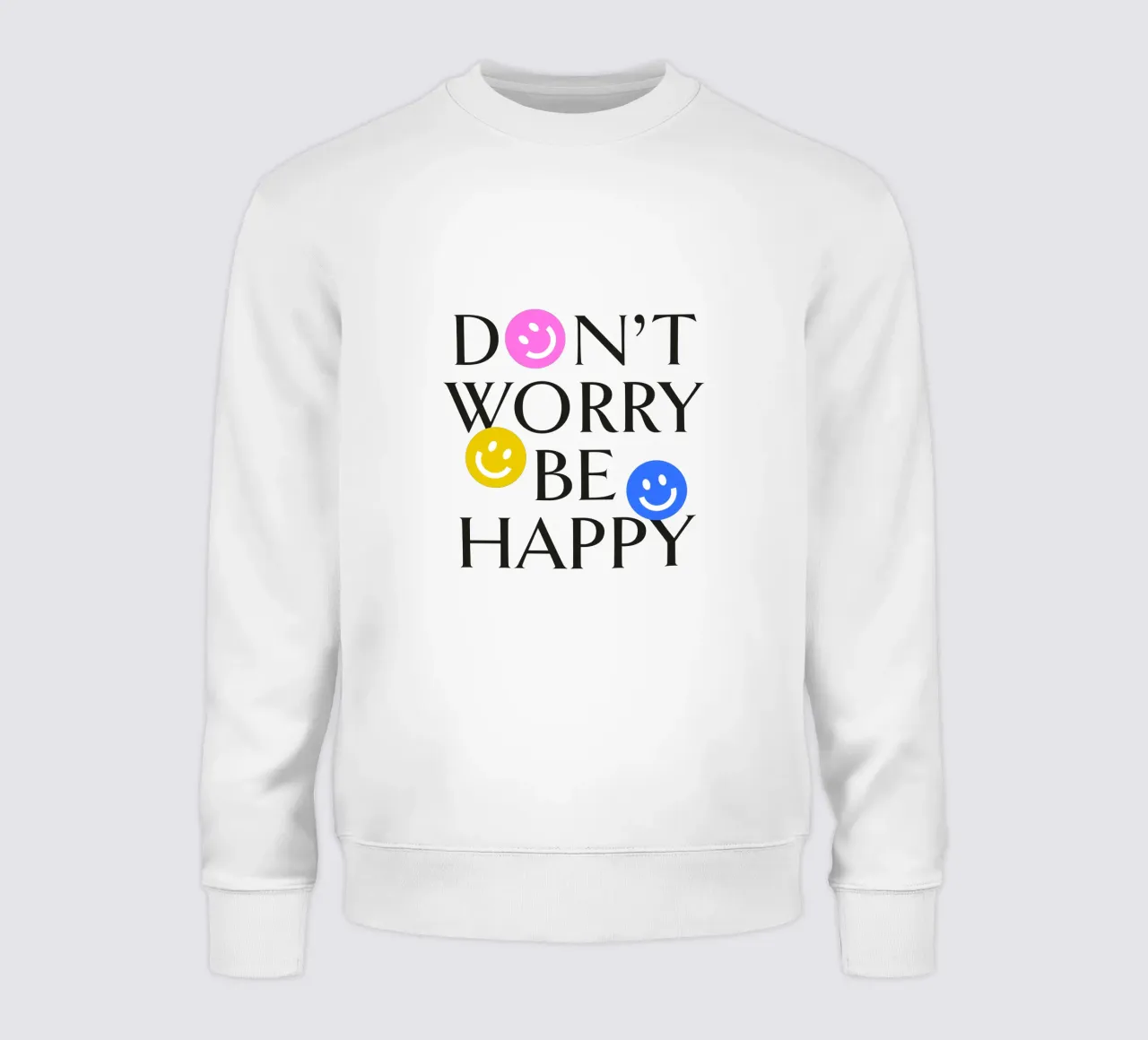 DON'T WORRY BE HAPPY :) felpa da Katja Stehle Design