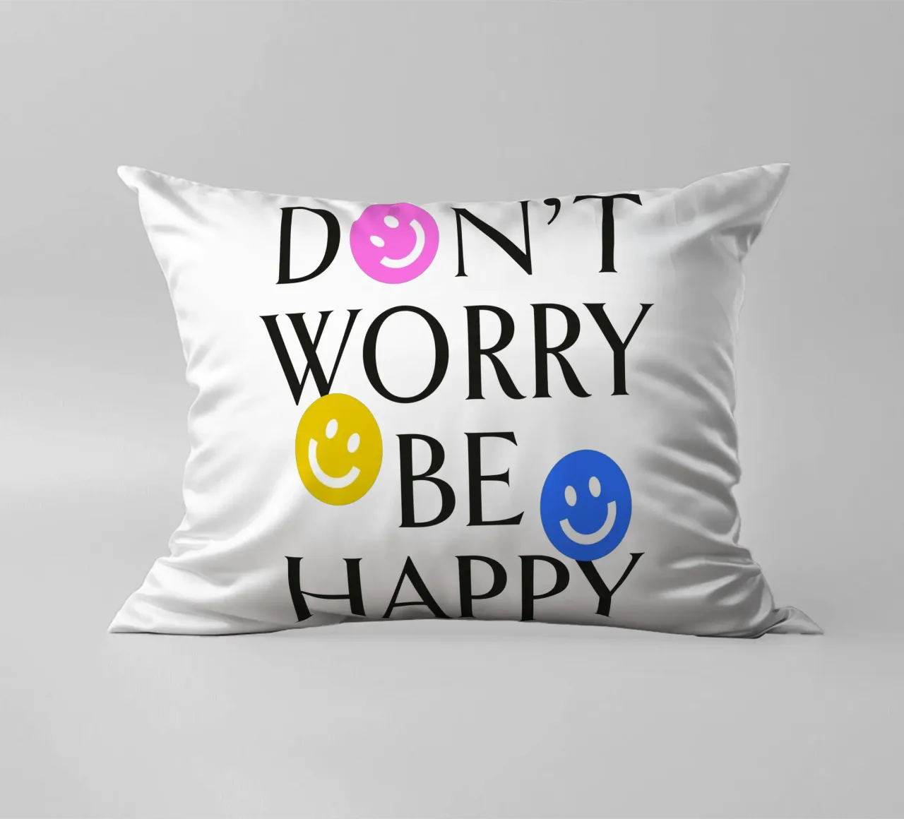 DON'T WORRY BE HAPPY :) cuscino da Katja Stehle Design