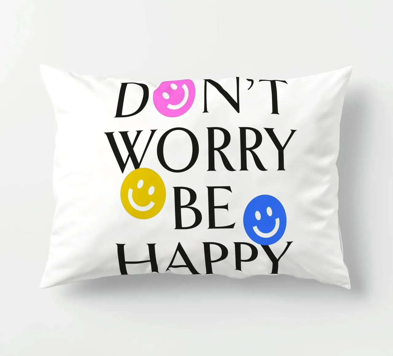 DON'T WORRY BE HAPPY :) cuscino da Katja Stehle Design