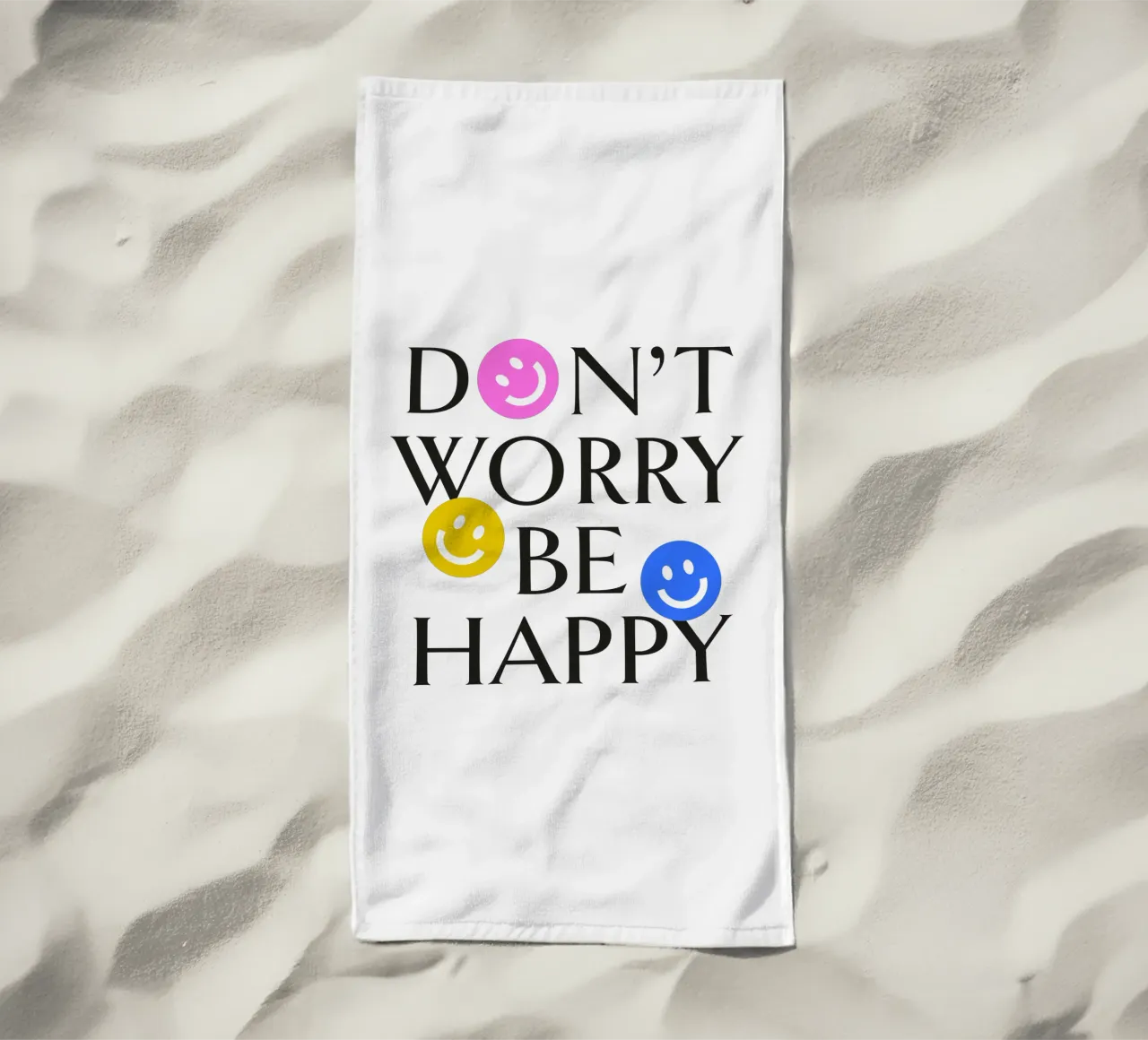 DON'T WORRY BE HAPPY :) telo mare da Katja Stehle Design