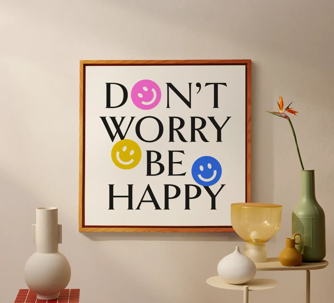 DON'T WORRY BE HAPPY :) plexiglass da Katja Stehle Design