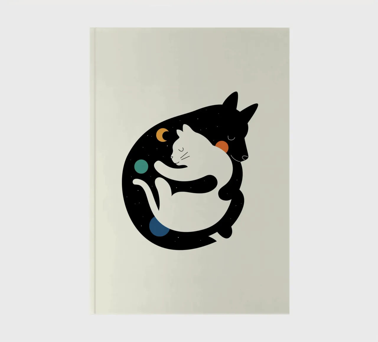 More Hugs Less Fights notebook by Andy Westface