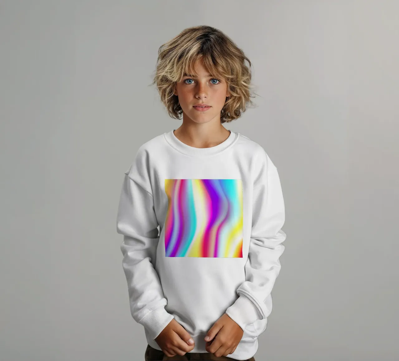 Gradiente di colore astratto felpa bambino da Katja Stehle Design