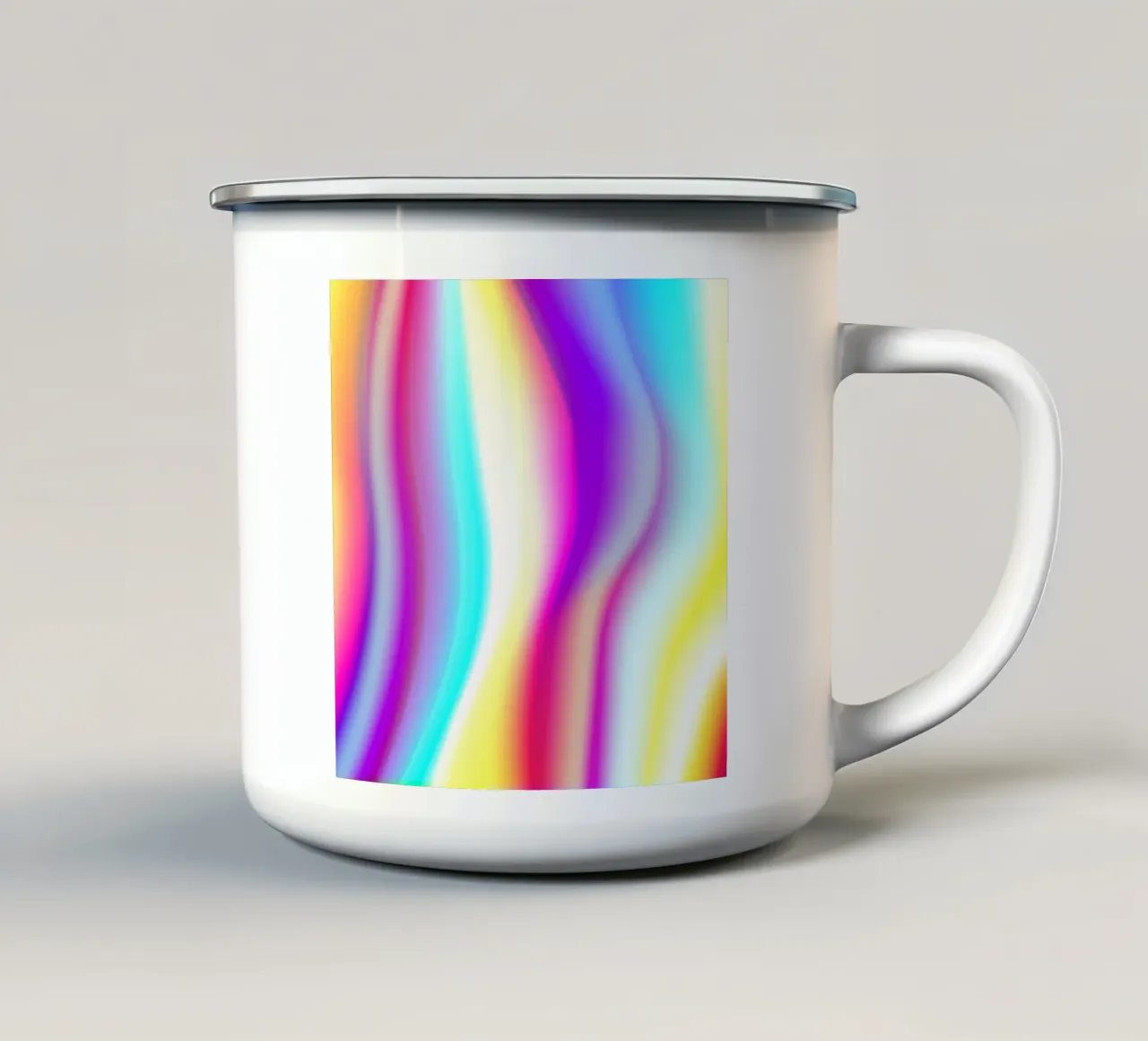 Gradiente di colore astratto tazza in smalto da Katja Stehle Design