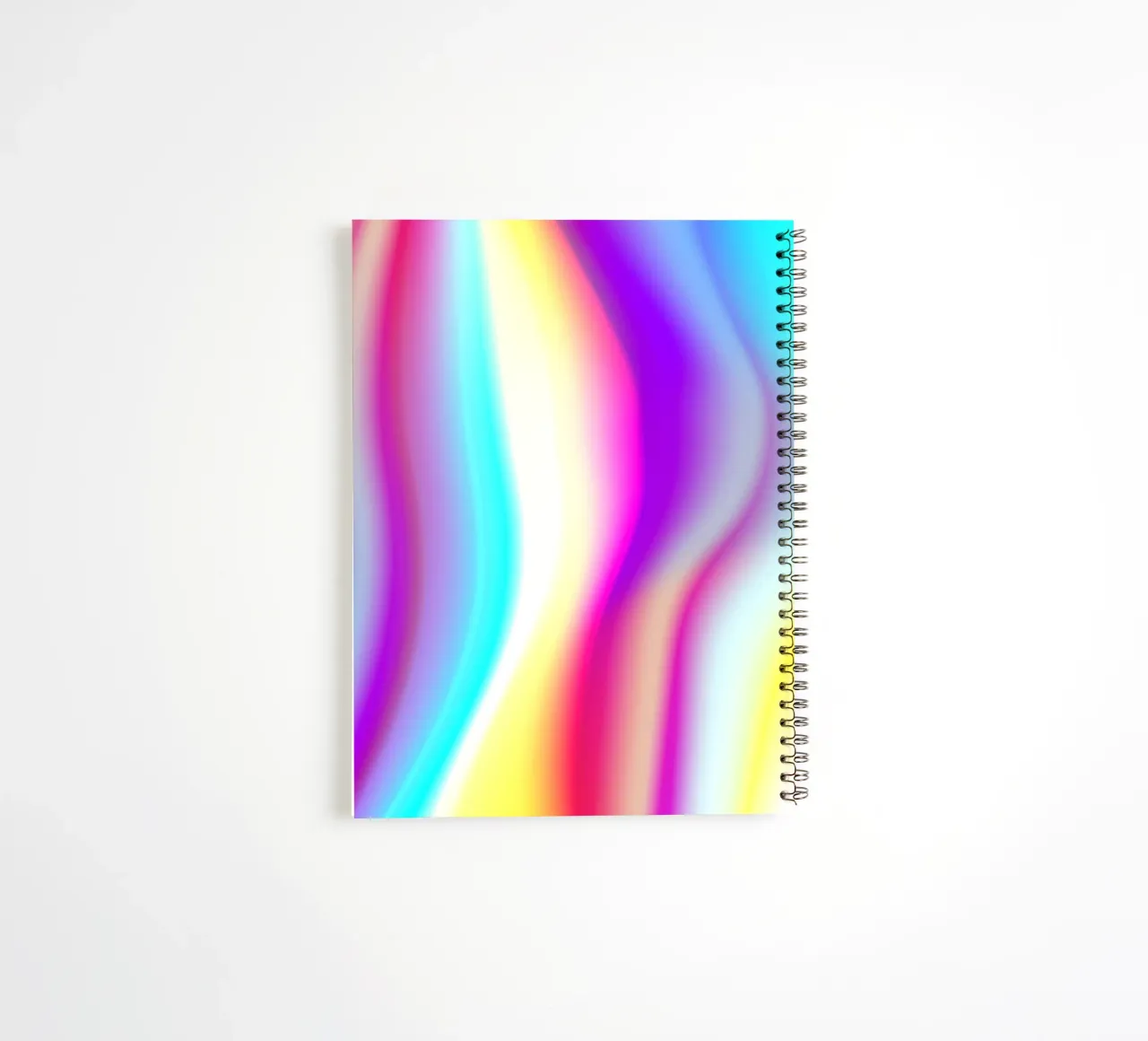 Abstract colour gradient spiral notebook by Katja Stehle Design
